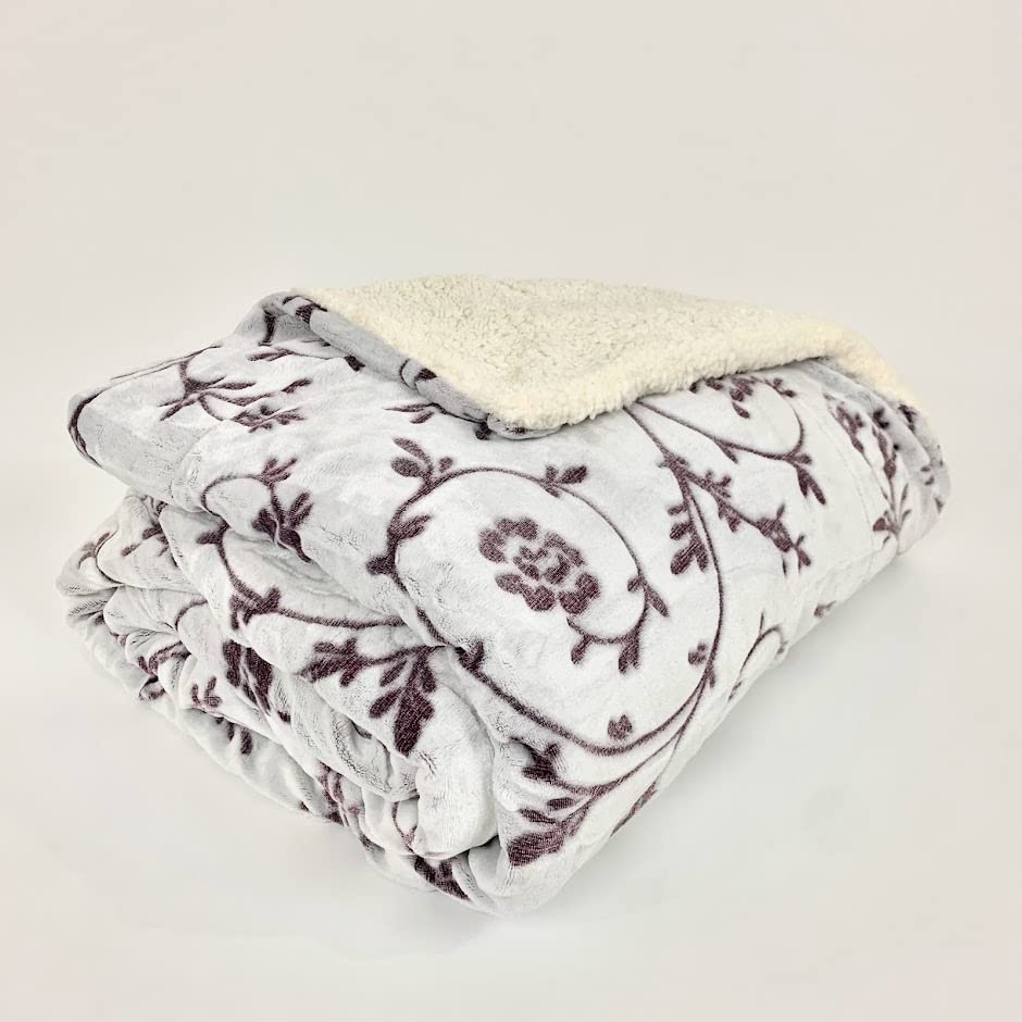 Sacred Thread Sherpa Fleece Blanket, Super Fuzzy, Soft and Cozy Queen Blanket, Plush Throw Blanket for Sofa, Couch and Bed, Reversible Winter Blanket, 15+ Designs Available