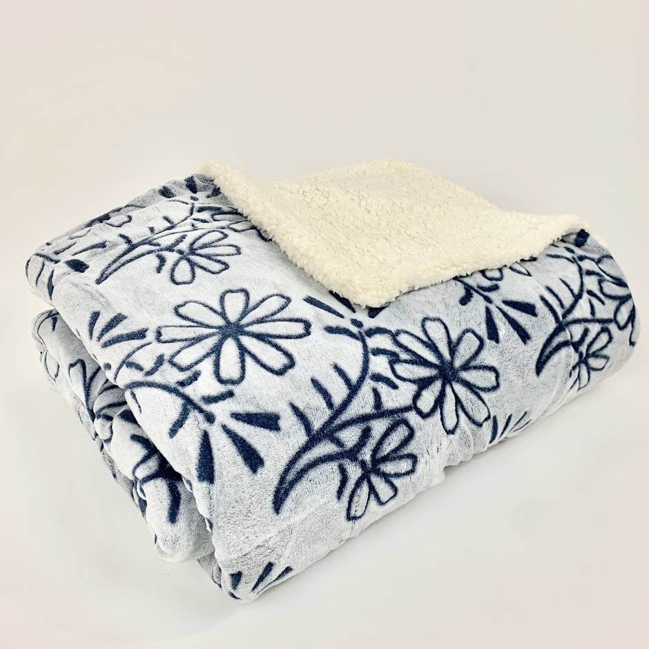 Sacred Thread Sherpa Fleece Blanket, Super Fuzzy, Soft and Cozy Queen Blanket, Plush Throw Blanket for Sofa, Couch and Bed, Reversible Winter Blanket, 15+ Designs Available