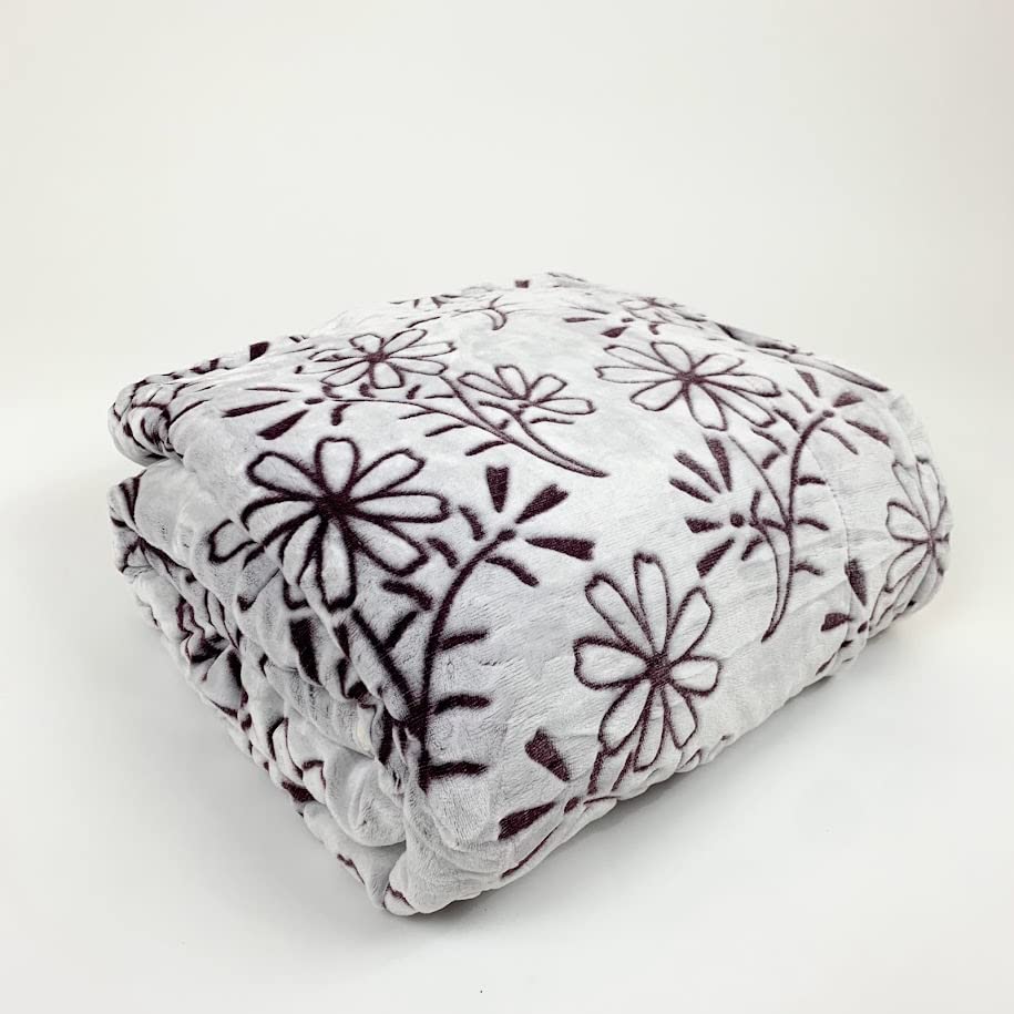 Sacred Thread Sherpa Fleece Blanket, Super Fuzzy, Soft and Cozy Queen Blanket, Plush Throw Blanket for Sofa, Couch and Bed, Reversible Winter Blanket, 15+ Designs Available