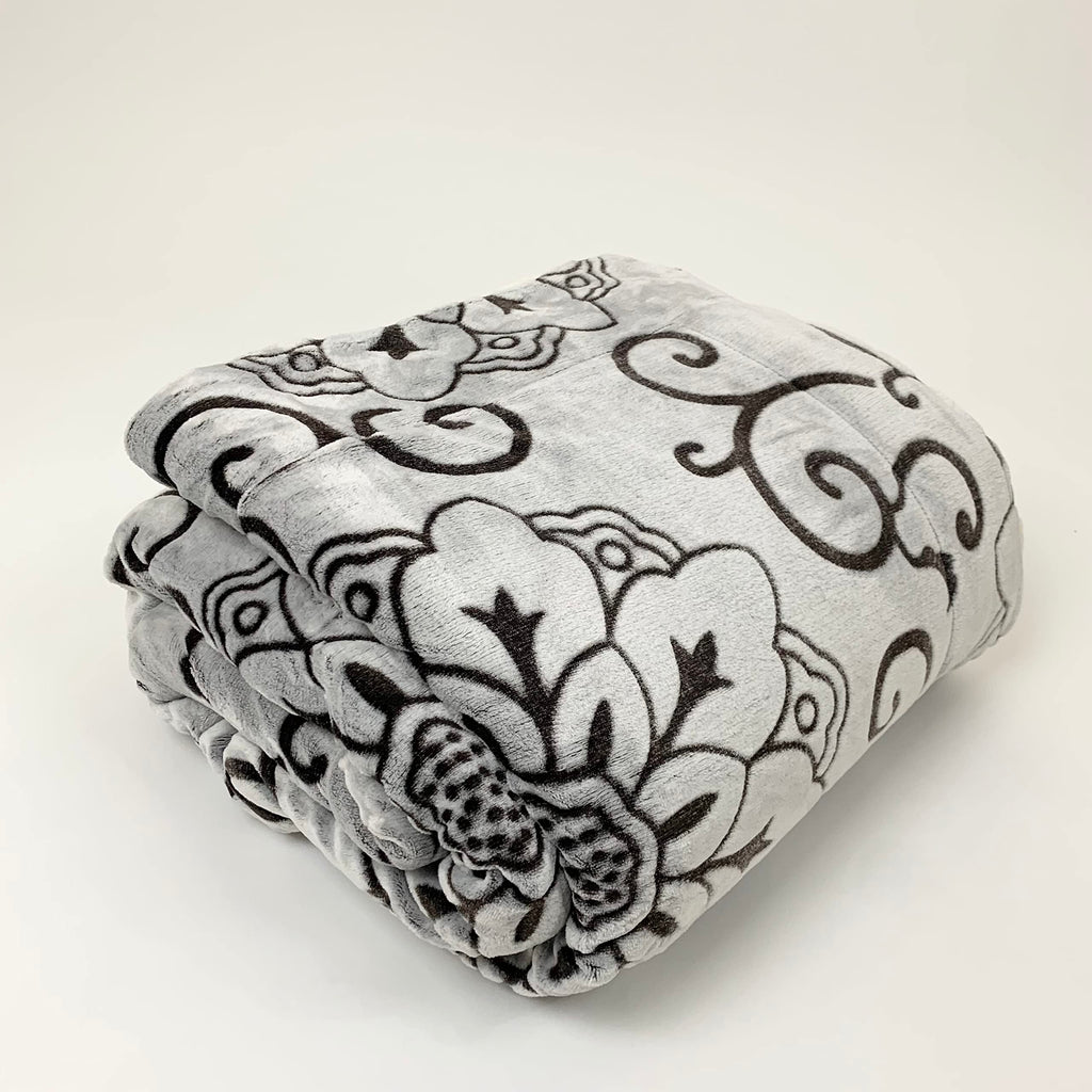 Sacred Thread Sherpa Fleece Blanket, Super Fuzzy, Soft and Cozy Queen Blanket, Plush Throw Blanket for Sofa, Couch and Bed, Reversible Winter Blanket, 15+ Designs Available