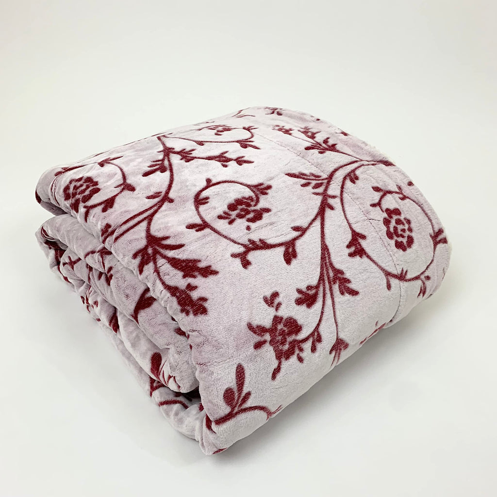 Sacred Thread Sherpa Fleece Blanket, Super Fuzzy, Soft and Cozy Queen Blanket, Plush Throw Blanket for Sofa, Couch and Bed, Reversible Winter Blanket, 15+ Designs Available