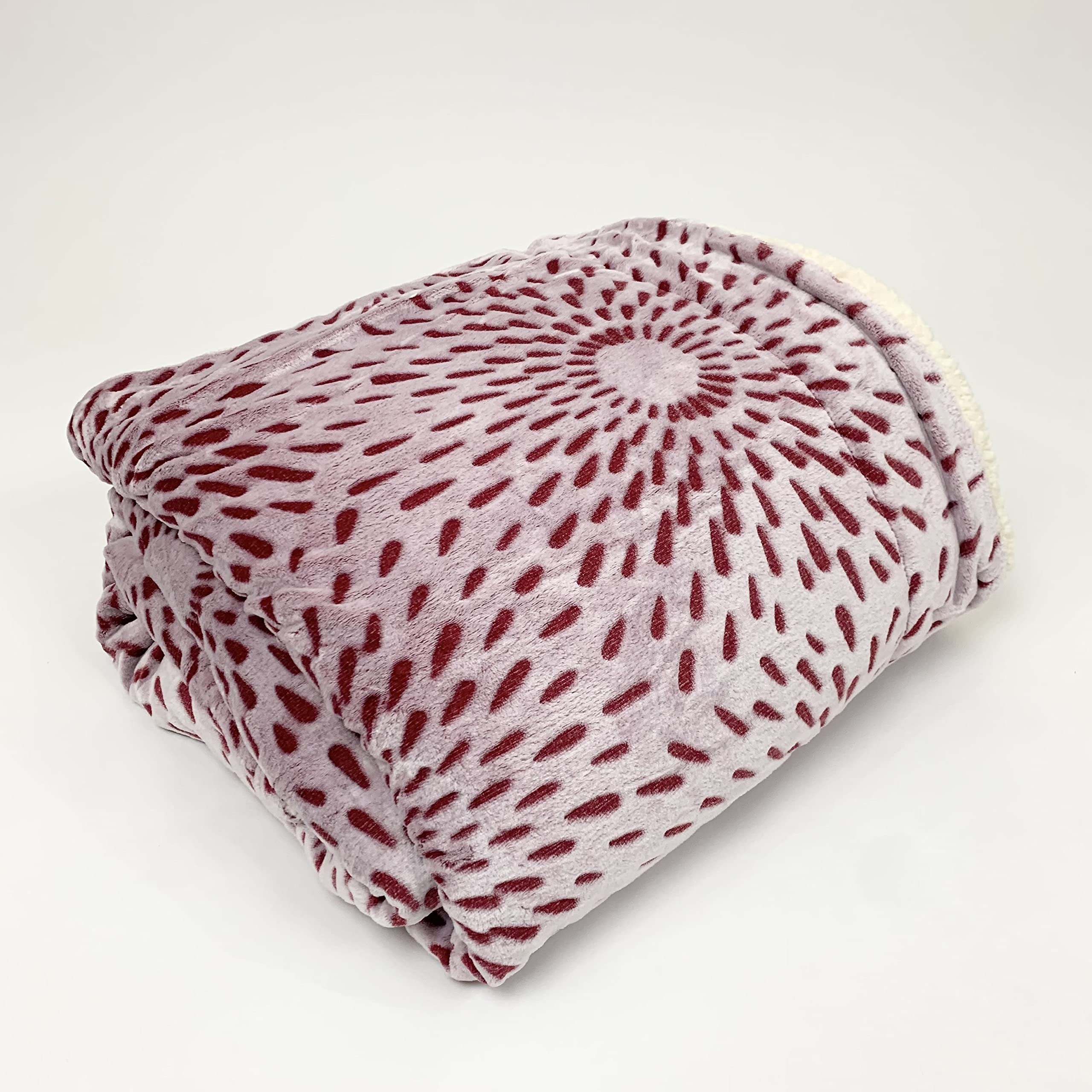 Sacred Thread Sherpa Fleece Blanket, Super Fuzzy, Soft and Cozy Queen Blanket, Plush Throw Blanket for Sofa, Couch and Bed, Reversible Winter Blanket, 15+ Designs Available