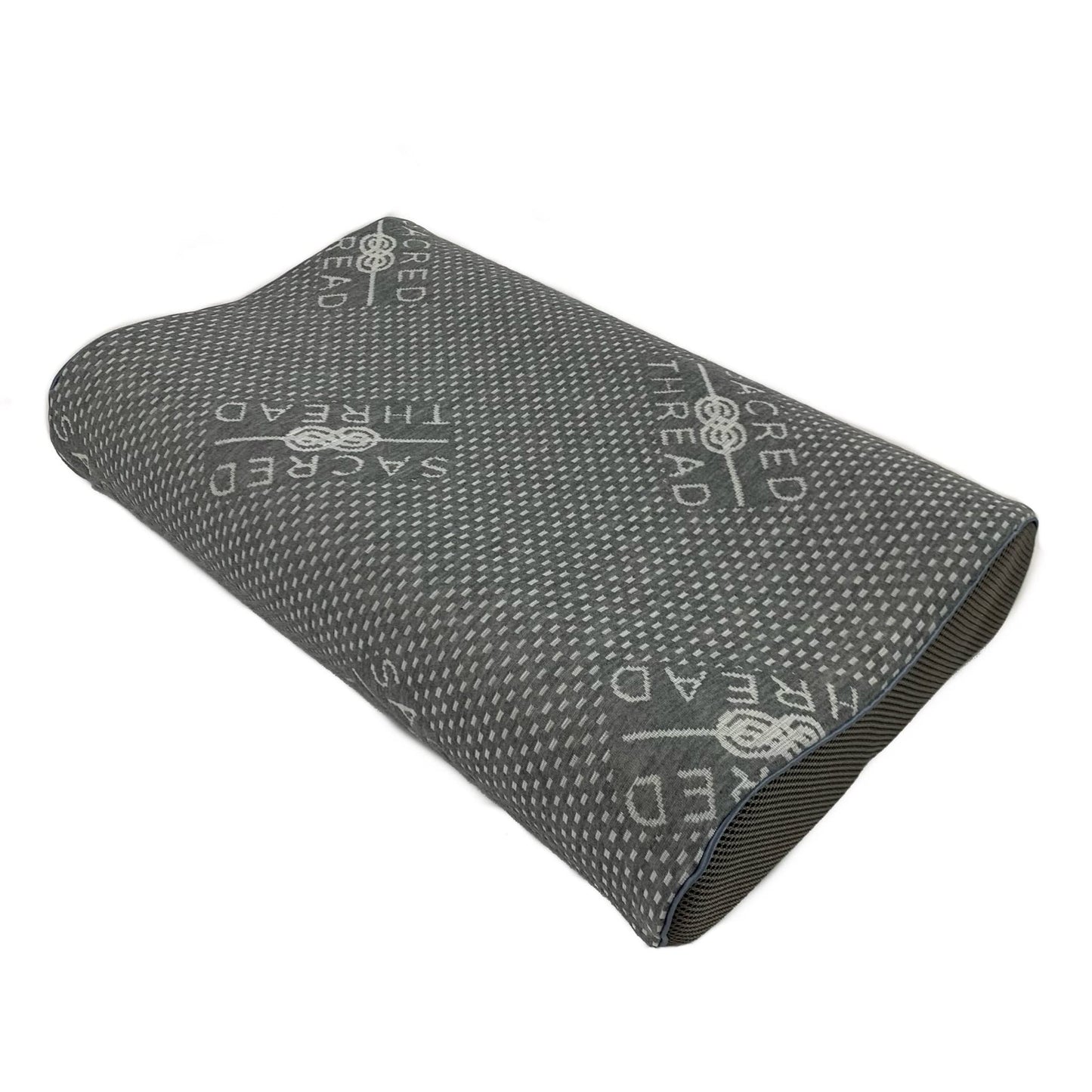 Sacred Thread Contour Memory Foam Pillow, for Neck Pain, Orthopedic Pillow with Cooling Cover, Great for Side Sleepers, Back and Stomach Sleepers